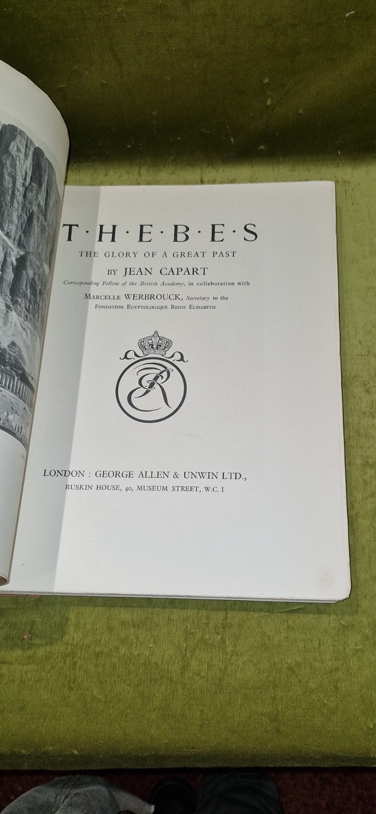 Thebes : The Glory of A Great Past (1926) J Capart & M Werbrouck pb book3