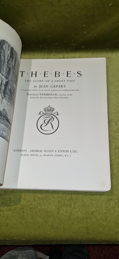Thebes : The Glory of A Great Past (1926) J Capart & M Werbrouck pb book3