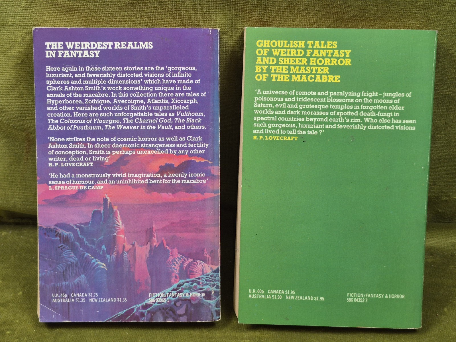 Clark Ashton Smith Genius Loci Tales Science Sorcery 19762