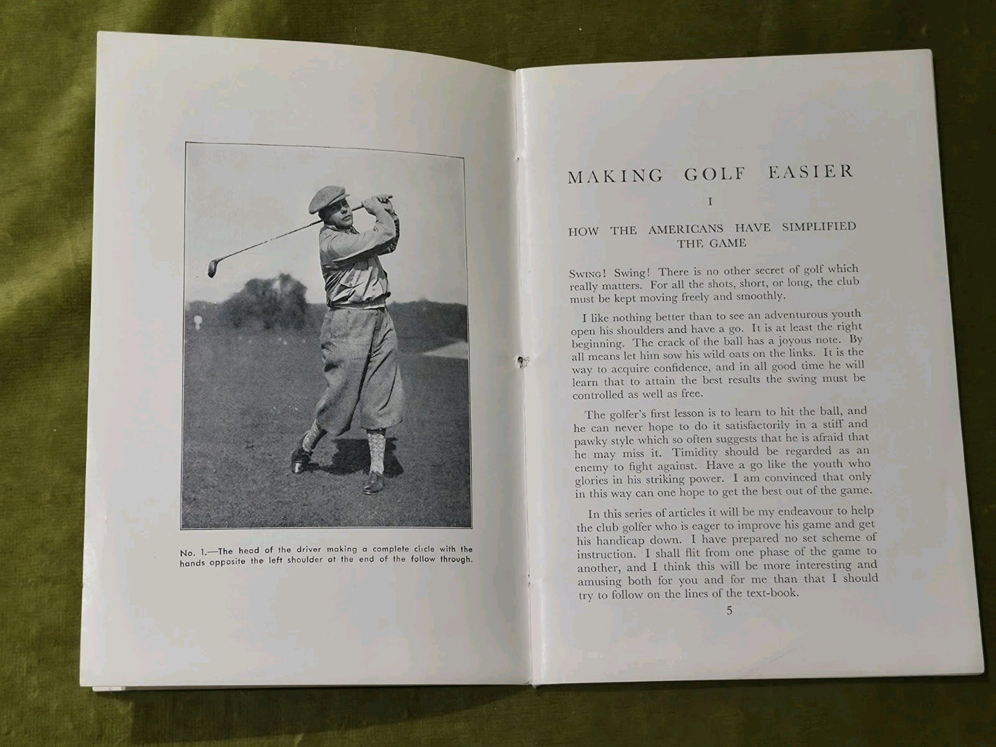 Making Golf Easier - Percy Alliss 1933 First Edition pamphlet3