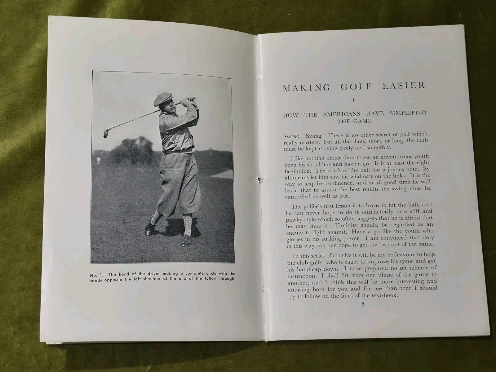 Making Golf Easier - Percy Alliss 1933 First Edition pamphlet3