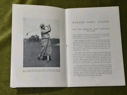Making Golf Easier - Percy Alliss 1933 First Edition pamphlet3