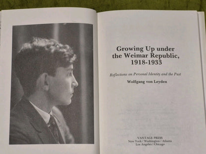 Growing up under the Weimar Republic, 1918-1933, Wolfgang Von Leyden3