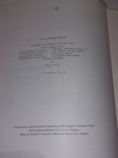Inventory of the Ancient & Historical Monuments of the City of Edinburgh 1951 Hb3