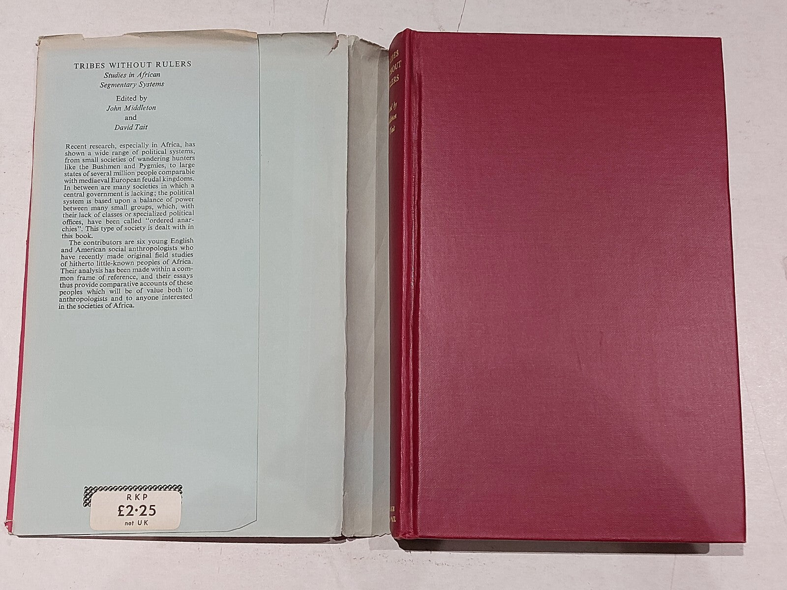 Tribes Without Rulers: African Segmentary Systems, Middleton, Tait Hardback 19674