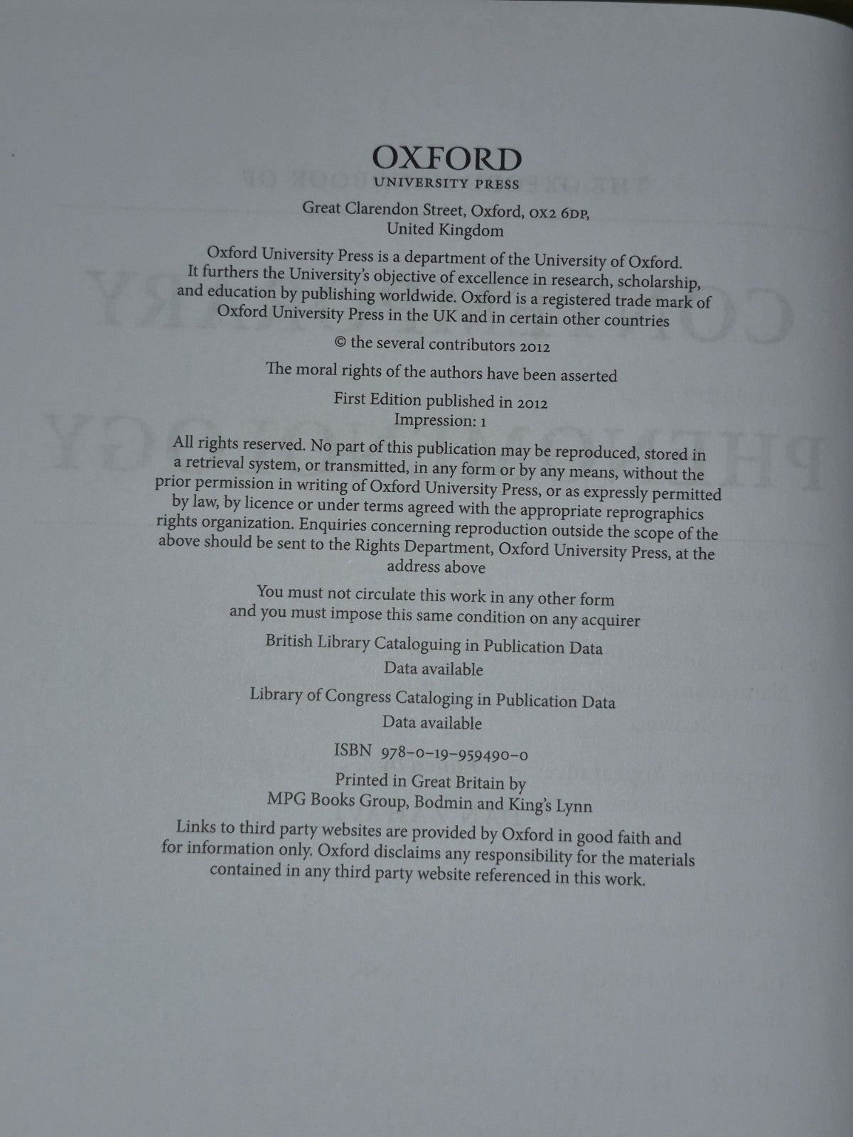The Oxford Handbook of Contemporary Phenomenology (Hardback 2012) Zhavi5