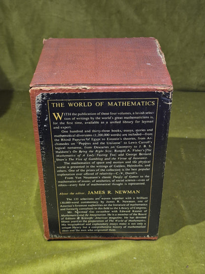 The World of Mathematics Volumes 1-4 in slipcase by James R. Newman 19563