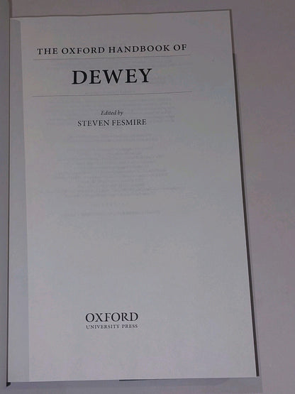 Oxford Handbook of Dewey, Hardcover by Fesmire, Steven 4