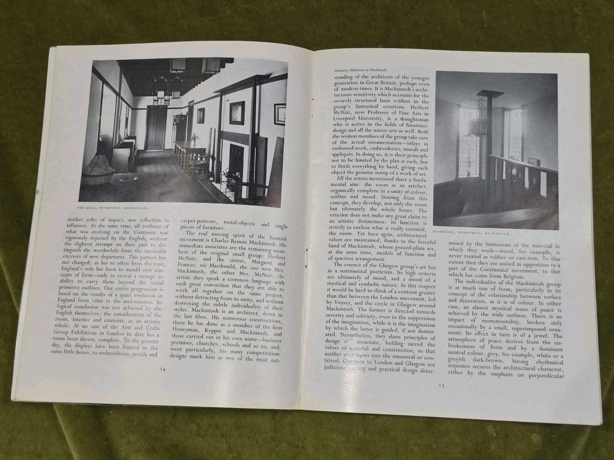 Charles Rennie Mackintosh  Scottish Art Review Special Number Vol XI N 44