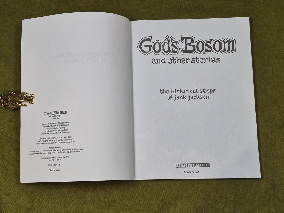God's Bosom & Other Stories - Jack Jackson , Fantagraphics 1995 1st PB3