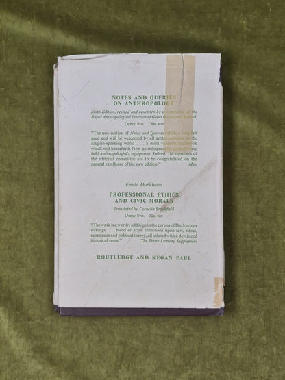 THE RITES OF PASSAGE by Arnold Van Gennep , Routledge 1960 1st HB DJ1