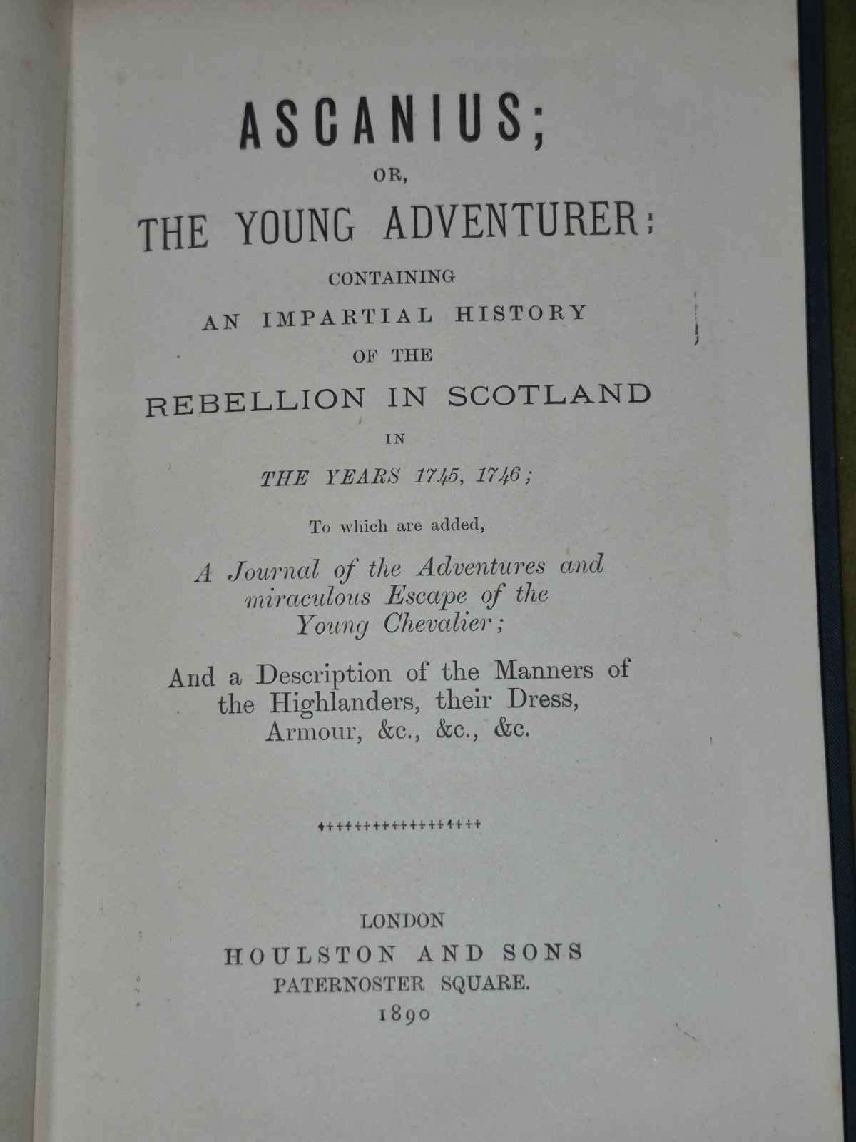 Ascanius or the Young Adventurer 1890 Houlston and Sons3