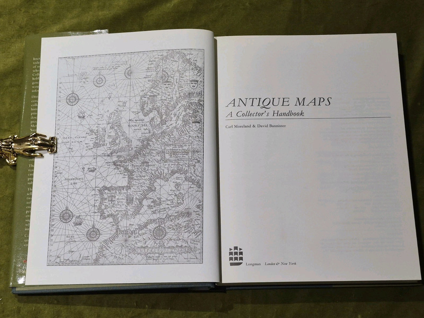 Antique maps : a collector's handbook 1983 First Edition Hardcover with DJ3