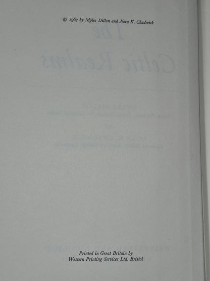 The Celtic Realms Myles Dillion Nora Chadwick 1967 First Edition5