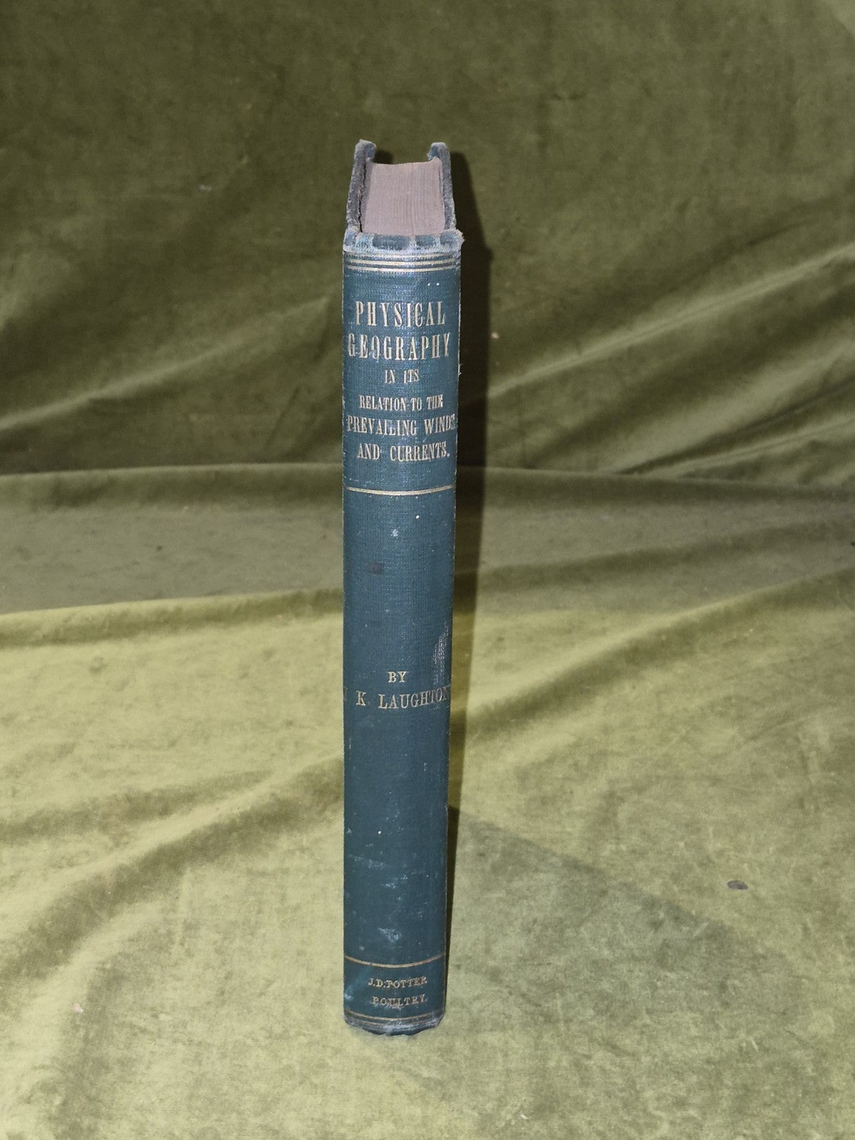 Physical Geography , Prevailing Winds and Currents - John Knox Laughton 1873 2nd2