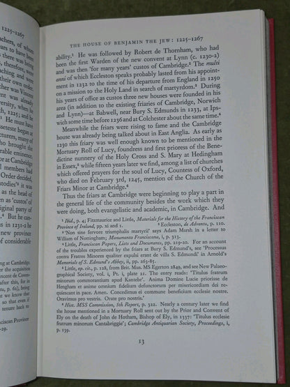 The Grey Friars in Cambridge, 1225-1538, Moorman, J R H, Good Book8