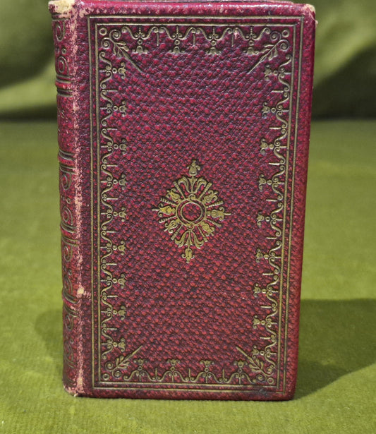 1827 Izaac Walton's Lives John Donne etc Miniture Leather Fine Binding R. Nelson1