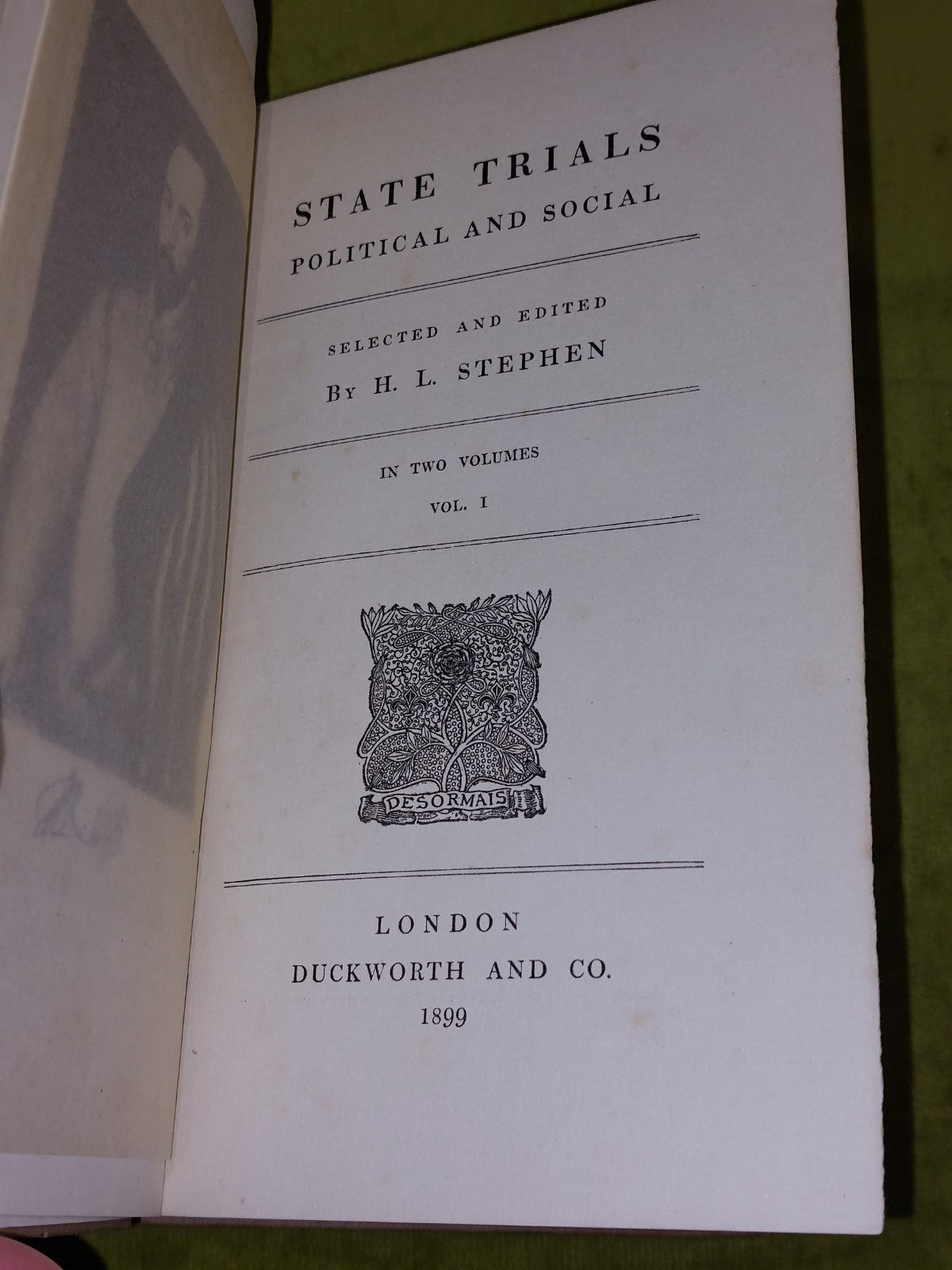 State Trials Political and Social. Four Volumes. Duckworth (1902)10