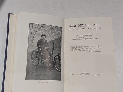 Sam Noble A.B.  an autobiography, Sampson Low, Hb Book3