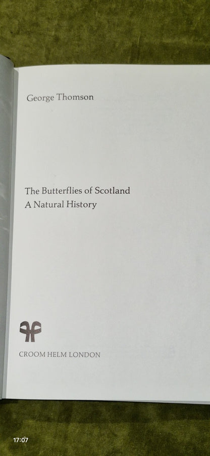 The Butterflies Of Scotland George Thomson 1980 Hardback Croom Helm 1st3
