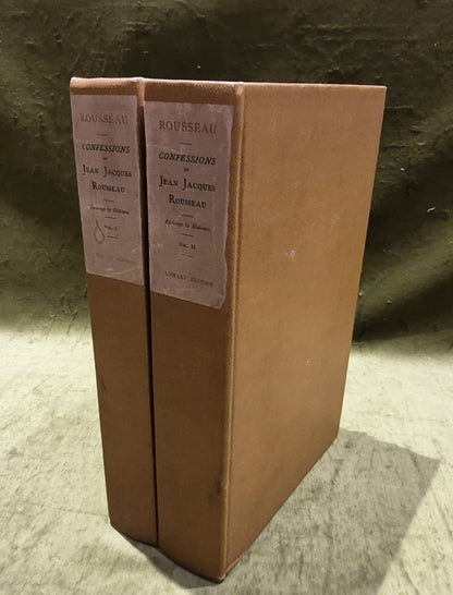 THE CONFESSIONS OF JEAN-JACQUES ROUSSEAU 1904 2 Vols Etchings by Hedouin0