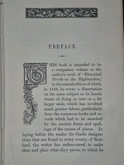 Gaelic Topography of Scotland Letter to Sir Stirling-Maxwell from Robertson 18698