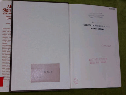Aboriginal Sign Languages of the Americas and Australia Volumes 1 AND 2 (1978)11