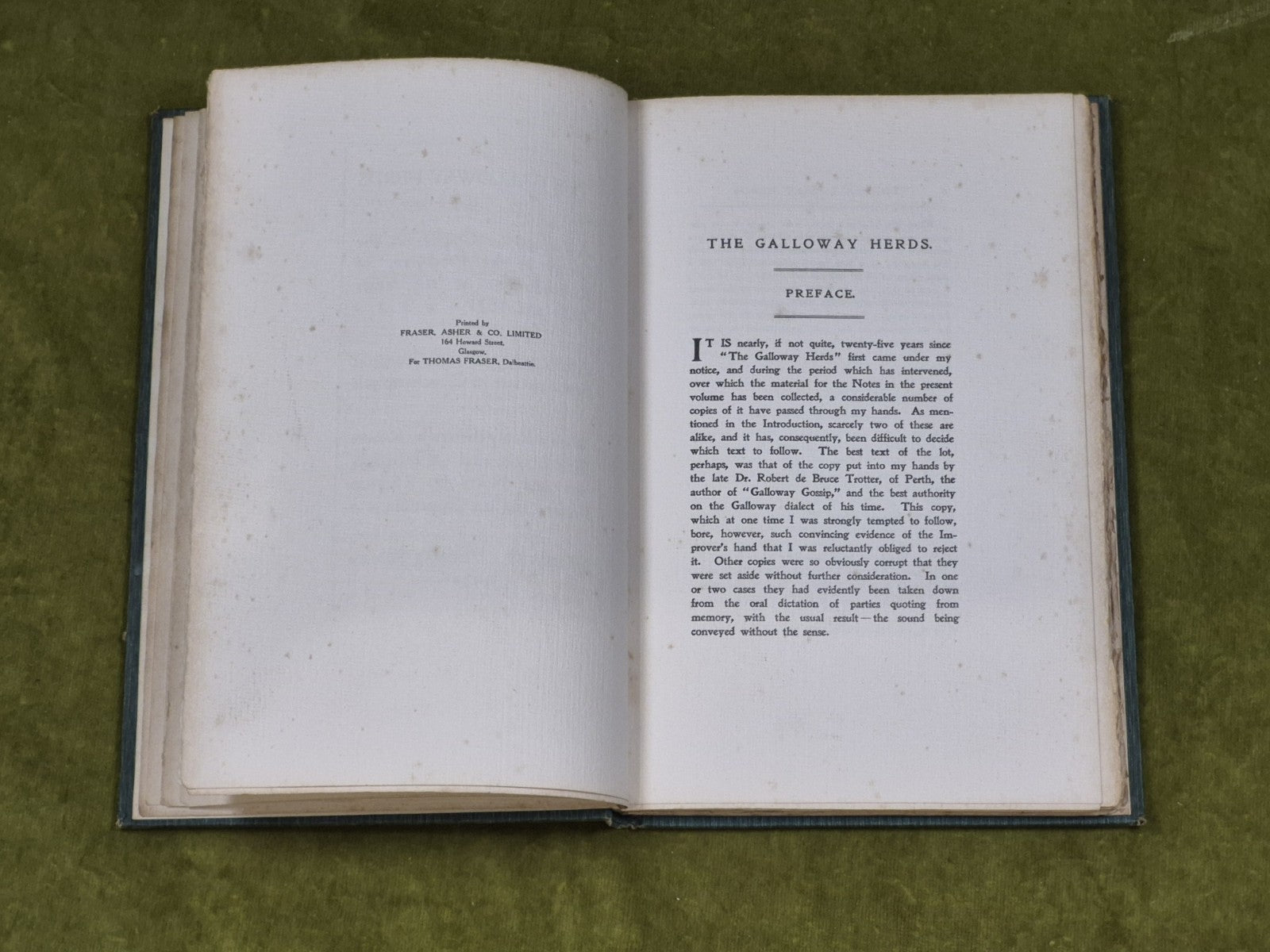 The Galloway Herds - Samuel Sturgeon, Thomas Fraser - 1909 Limited HB5