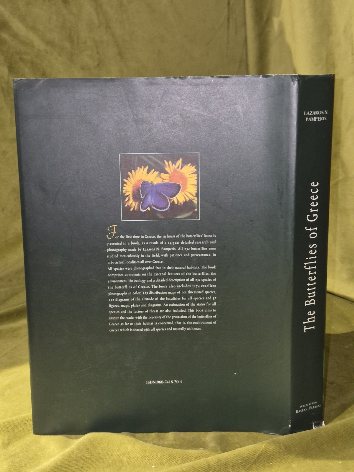The Butterflies Of Greece Lazaros Pamperis Signed 1st Edition1