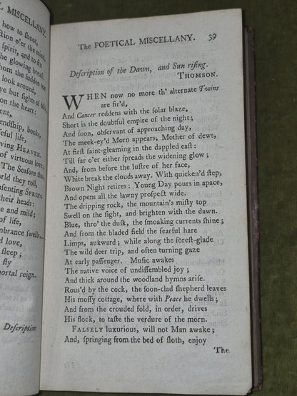 Poetical Miscellany Milton Dryden Pope Addison Gay Parnel James Williams 1774 9