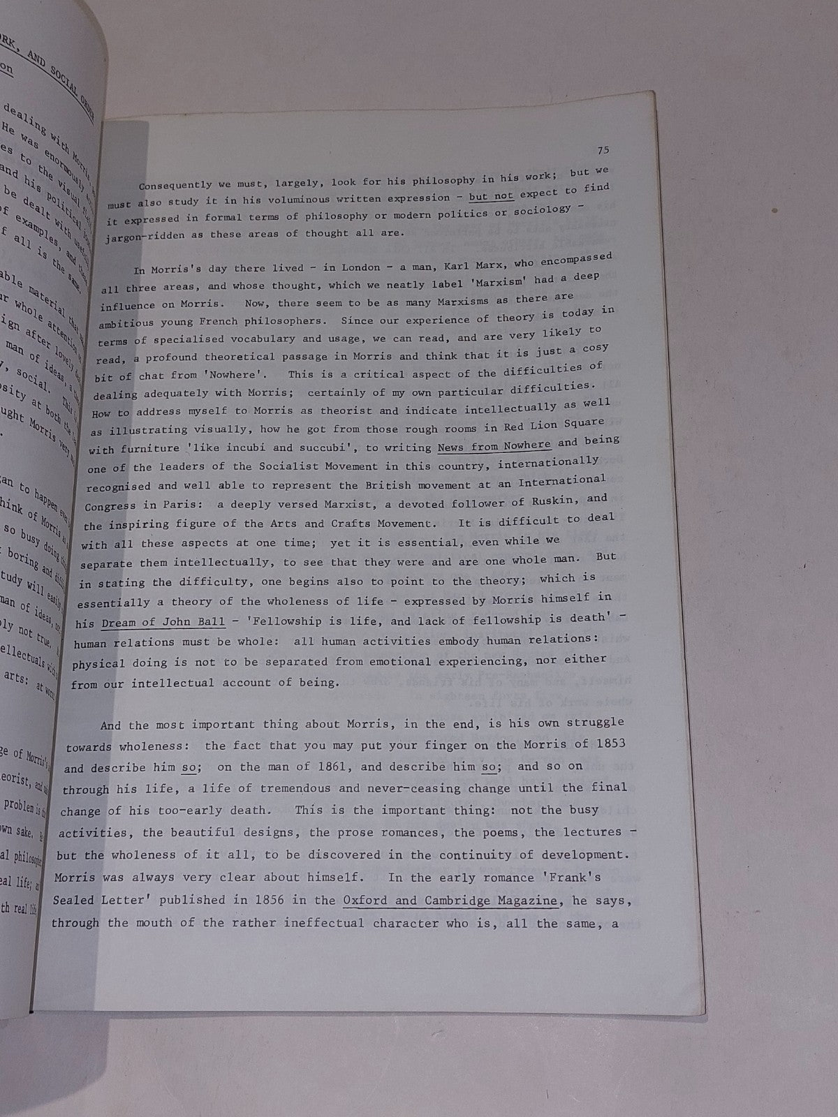 William Morris : Aspects Of The Man & His Work By Peter Lewis (1978) Pb Book6