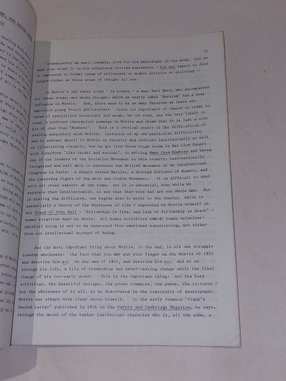 William Morris : Aspects Of The Man & His Work By Peter Lewis (1978) Pb Book6