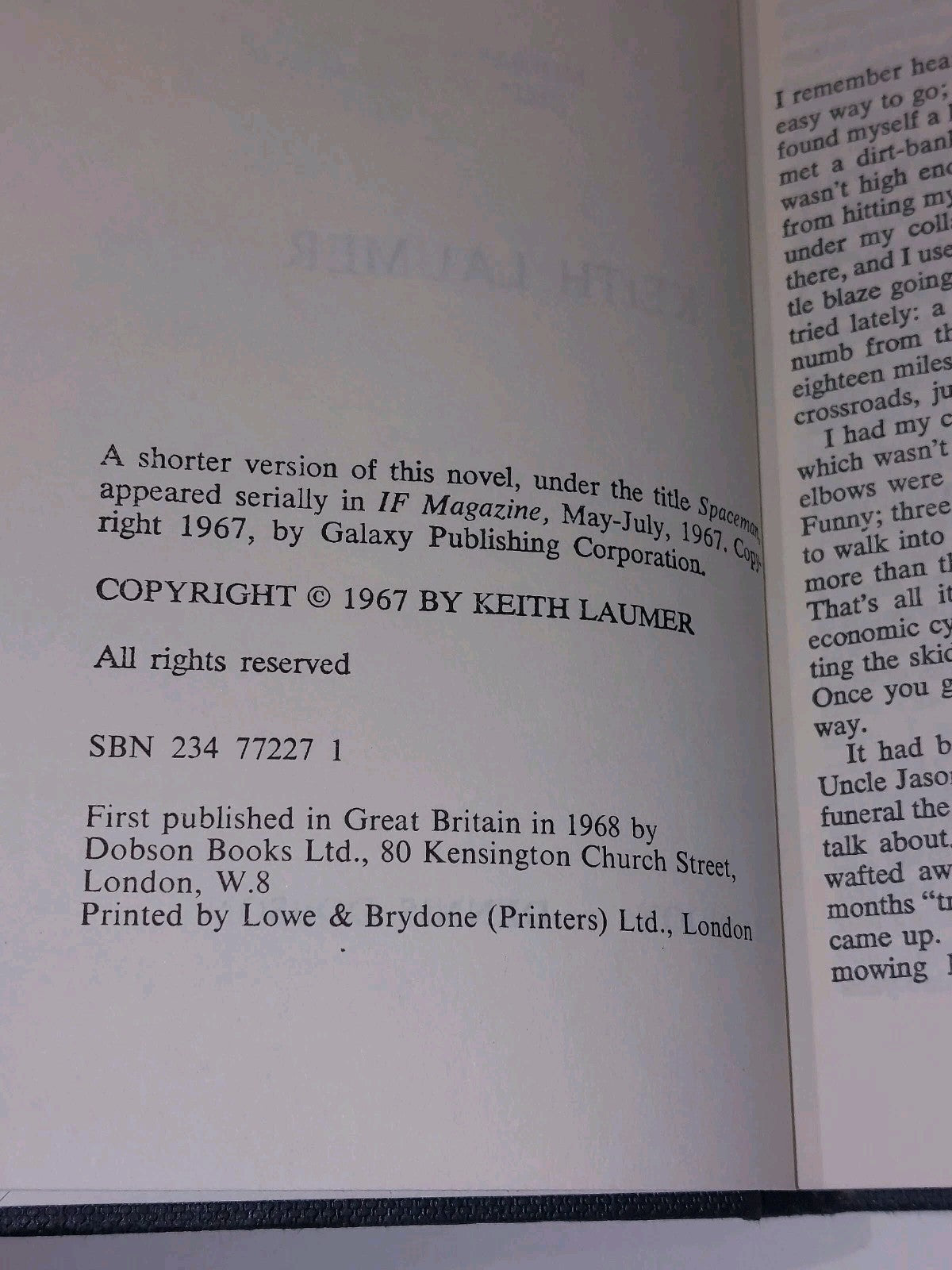 Galactic Odyssey by Keith Laumer [Dobson] 1st UK Ed Hb (1968)6