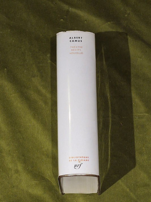 Theatre Recits Nouvelles by Albert Camus, 1962, Vintage French Drama Book1