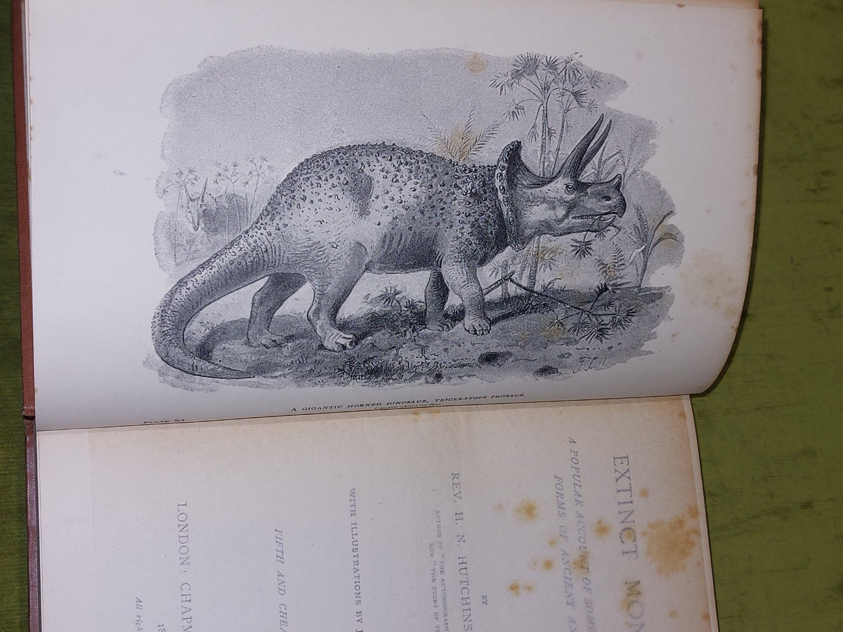Extinct Monsters - Rev H N Hutchinson (1897) [Chapman & Hall] 5th Ed Hb Book4