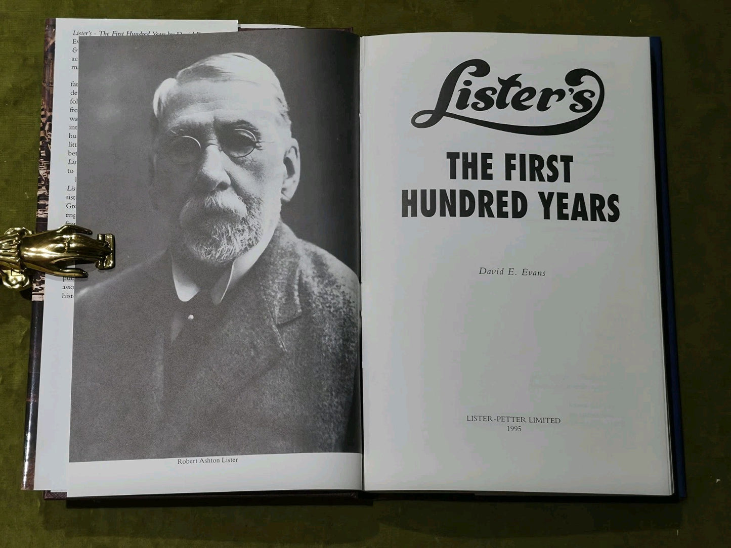 Lister's: The First Hundred Years by David E. Evans3
