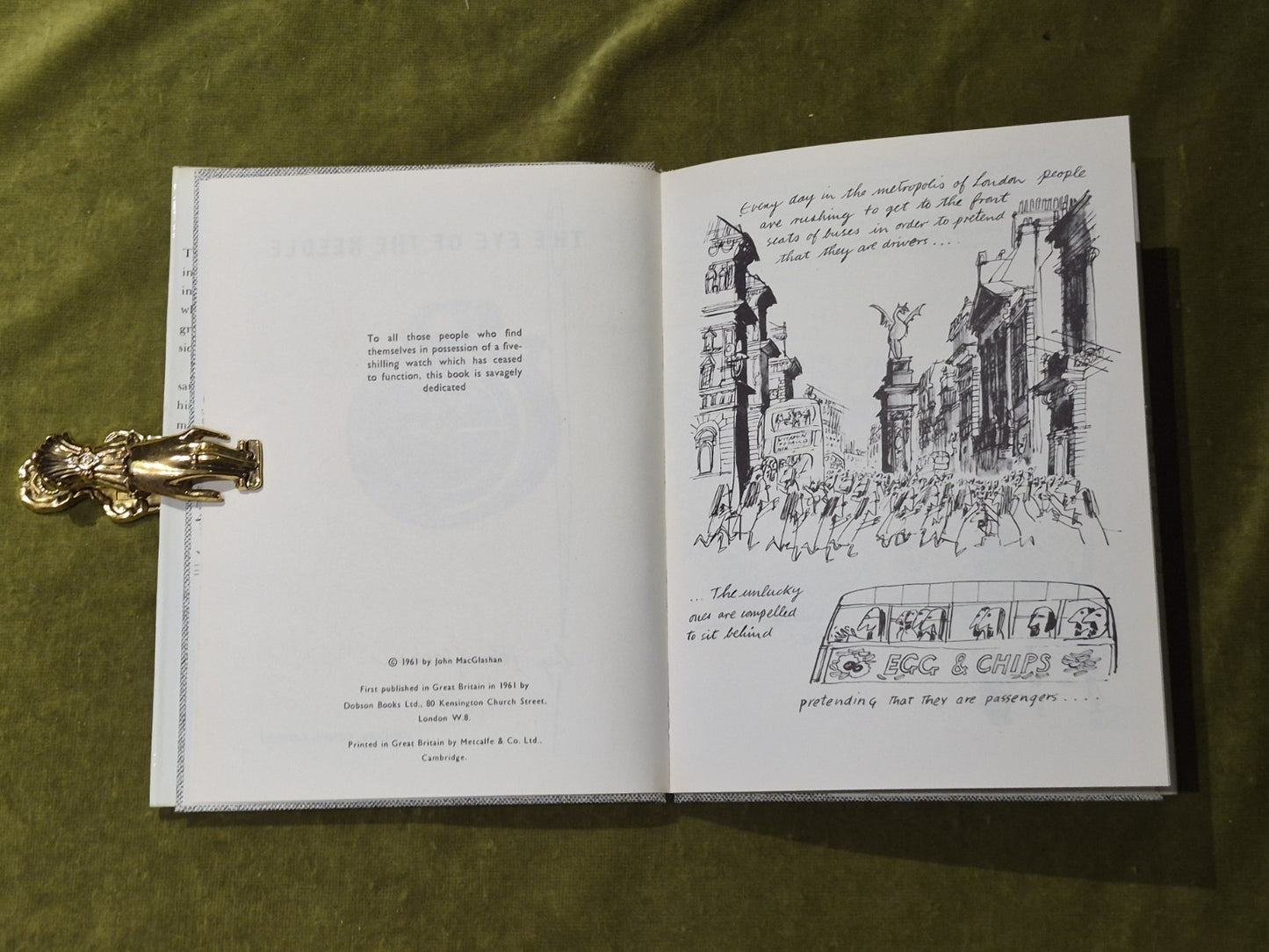 The Eye of the Needle by John Glashan 1st Edition 1961 Hardback with Dust Jacket5