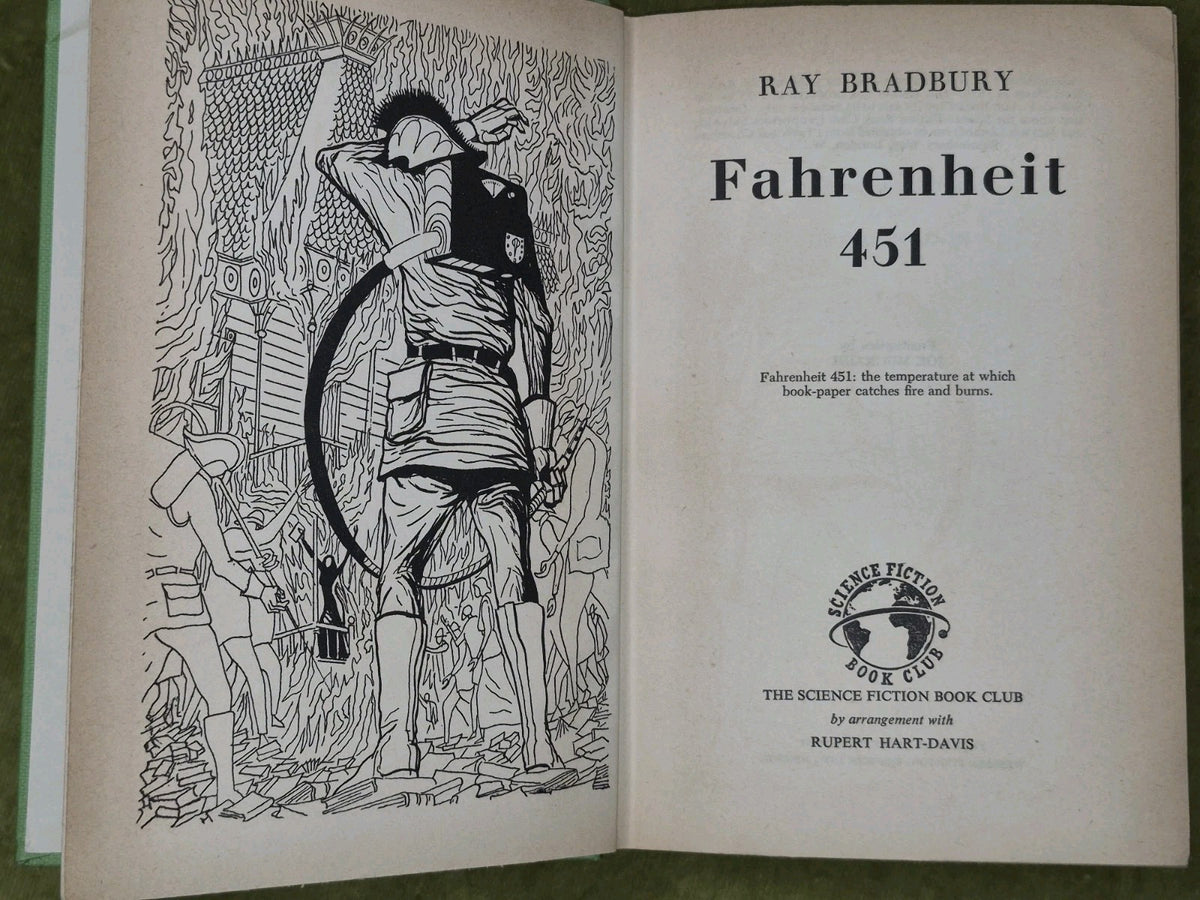 Farenheit 451 True First Edition Science Fiction Book Club5