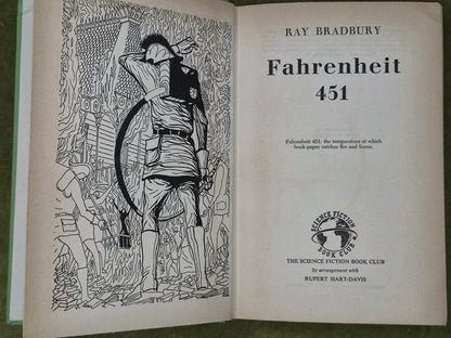 Farenheit 451 True First Edition Science Fiction Book Club5