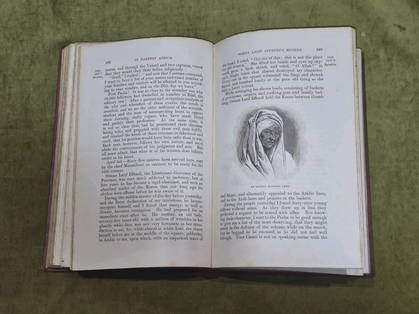 IN DARKEST AFRICA - HENRY M. STANLEY 2 Volume Edition Sampson Low Marston 1890 13