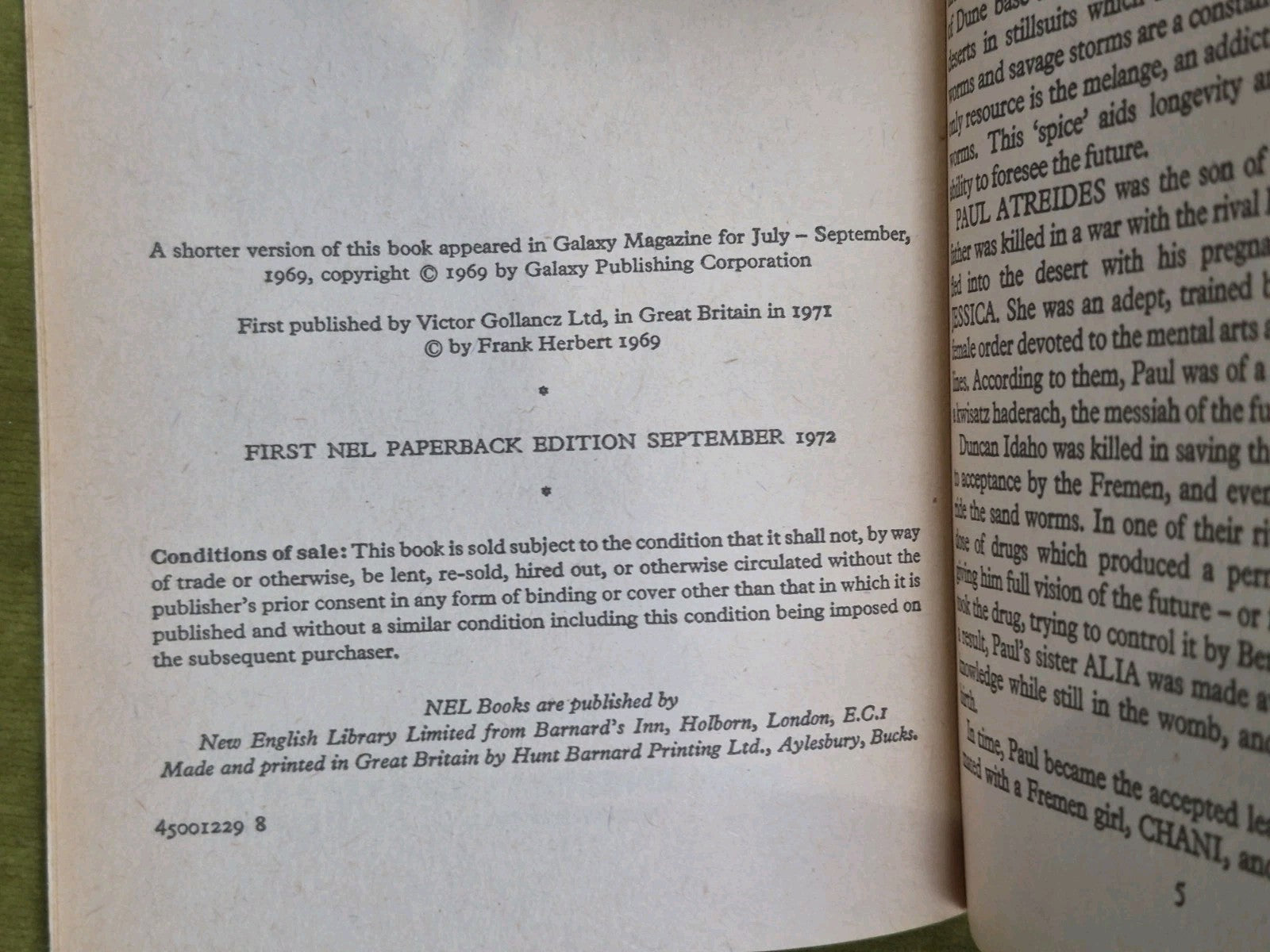 Dune Messiah by Frank Herbert 1972 NEL Edition Paperback4