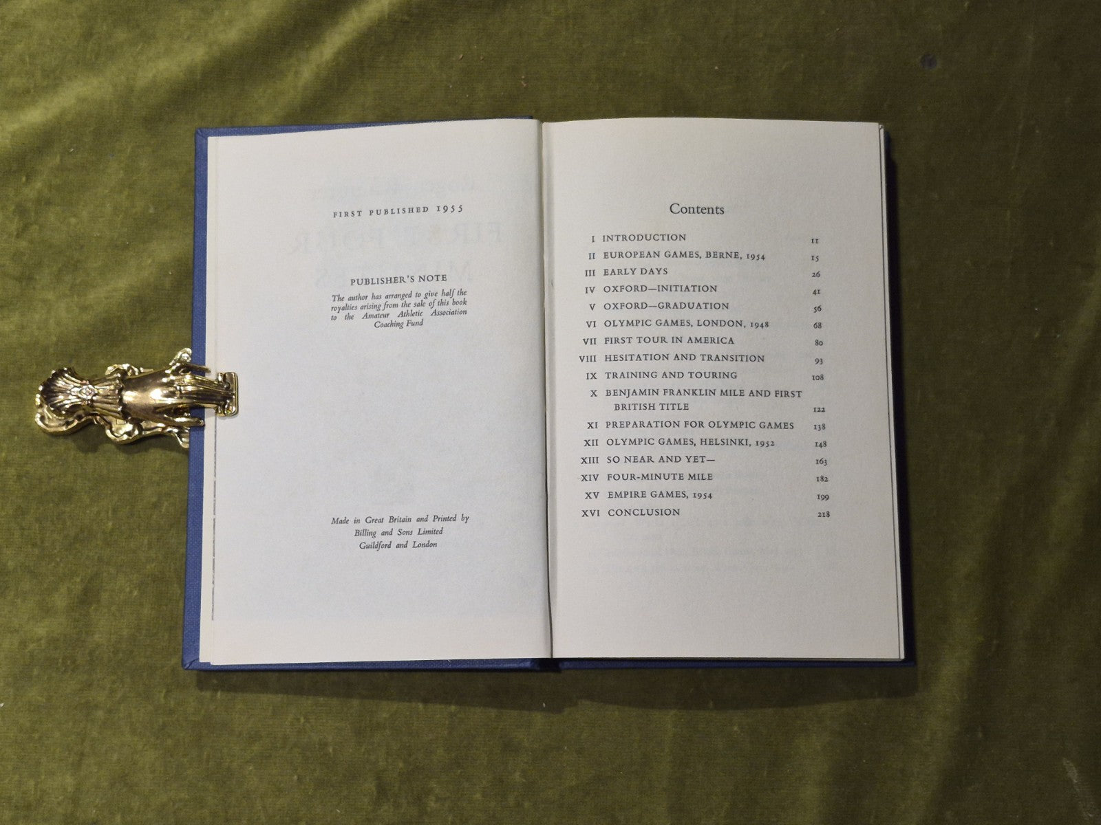 First Four Minutes - Roger Bannister, 1955 First Edition SIGNED BY AUTHOR5
