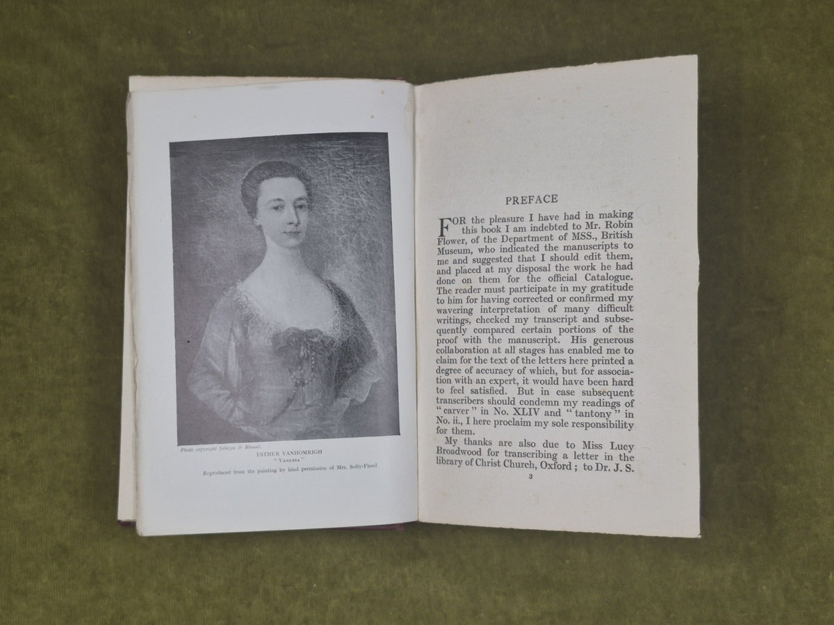 Vanessa and Her Correspondence with Jonathan Swift , Selwyn & Blount 1921 HB6