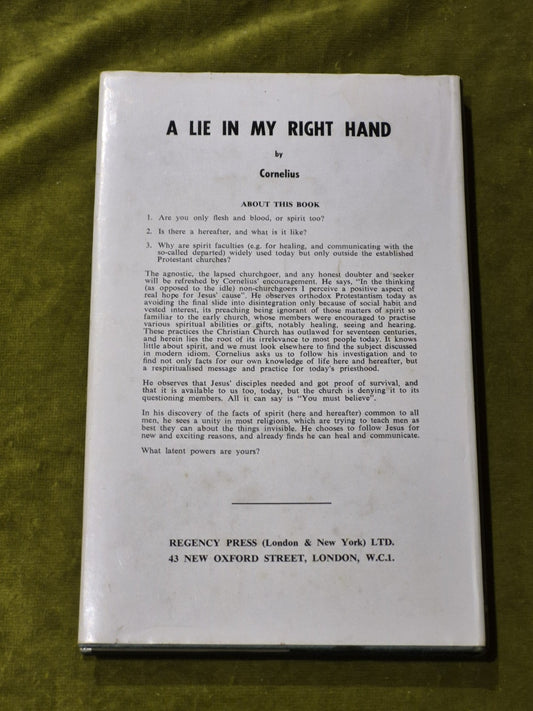 A Lie in my Right Hand by Cornelius1
