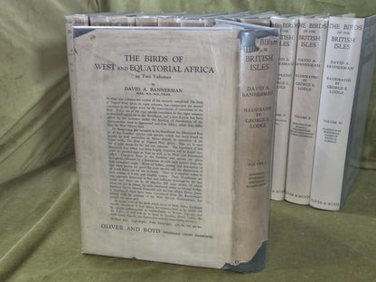 Bannerman The Birds of the British Isles Ornithology  12 Vols 1st Editions DJ3