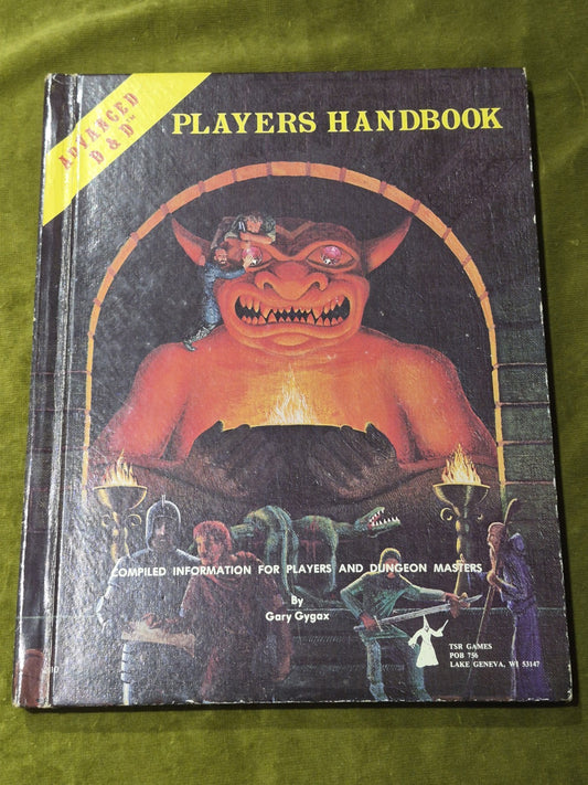 Advanced Dungeons And Dragons Players Handbook, 6th Printing 1980, Hardback0