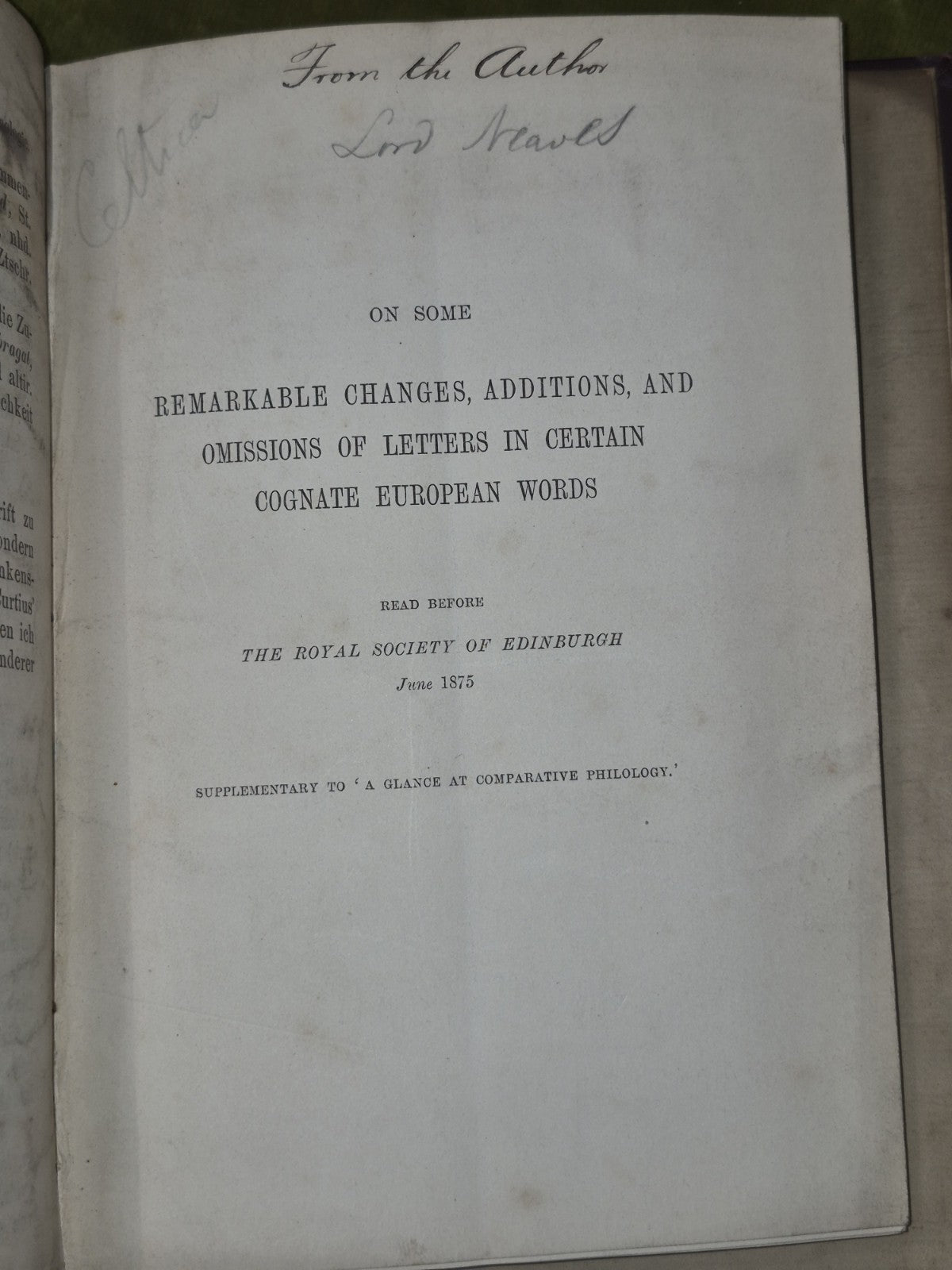 Address to Highlanders Gaelic Cetic Welsh Linguistics Archibals Fraquharson Scot7