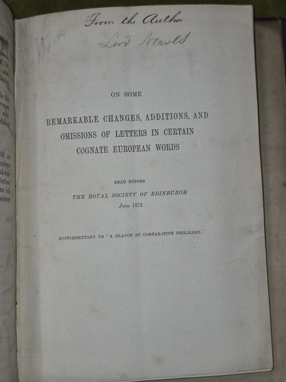 Address to Highlanders Gaelic Cetic Welsh Linguistics Archibals Fraquharson Scot7