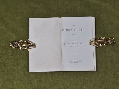 The King's Quair : a poem - King James I , John Thomson 18774