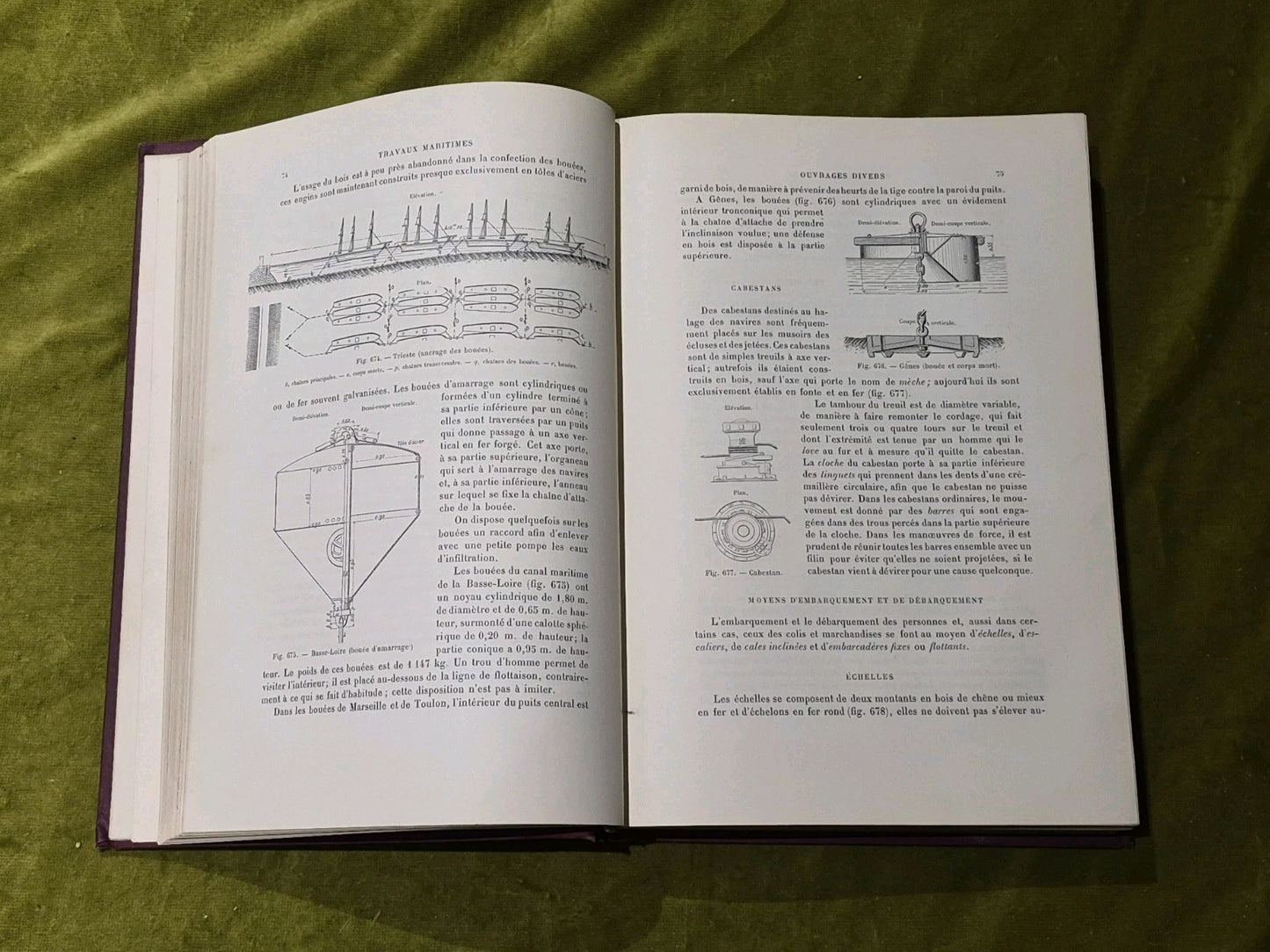 Cours de travaux maritimes Baron Quinette De Rochemont Et Henry Desprez Vol II5